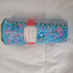 Lilly Pulitzer  24 oz Tumbler with straw. Featured in Aqua La Vista